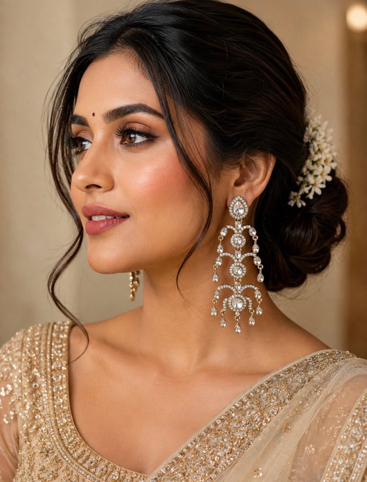 img_4803.jpeg Janvi Kundan Dangler Earrings - Image 1