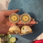 White Big Jhumka