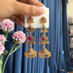 Vandana Oxidised Jhumka Golden –  Multi