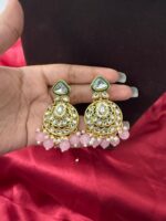 Monica Premium Kundan Set – Light Pink - Image 2