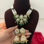 Vandana Meenakari Jewellery Set – Dark Green