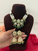 Vandana Meenakari Jewellery Set – Dark Green