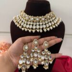 Asmita Premium Kundan Jewellery Set – White