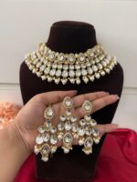 Asmita Premium Kundan Jewellery Set – White