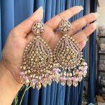 Ridhima Kundan Earrings – Lavender