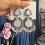 Beautiful MOP Chandbali Earrings