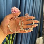 Vina Chandbali Earrings – Pink