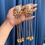 Deepti Kashmiri Earrings – Pink Green