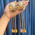 Deepti Kashmiri Earrings – Green Red