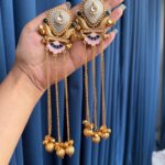 Deepti Kashmiri Earrings – Black Pink