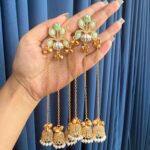 Sara Kashmiri Earrings – Mint Green