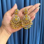 Aabha Ethnic Earrings – Yellow