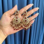 Aabha Ethnic Earrings – Red