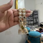 Mirror Kada With Latkan Jhumka – Set of 2