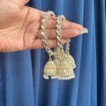 Triple Jhumka Kundan Kada With Latkan – Set of 2