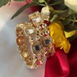 Sudha Golden Kundan Kada – Set of 2