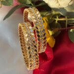 Geeta Mirror Golden Kada – Set of 2