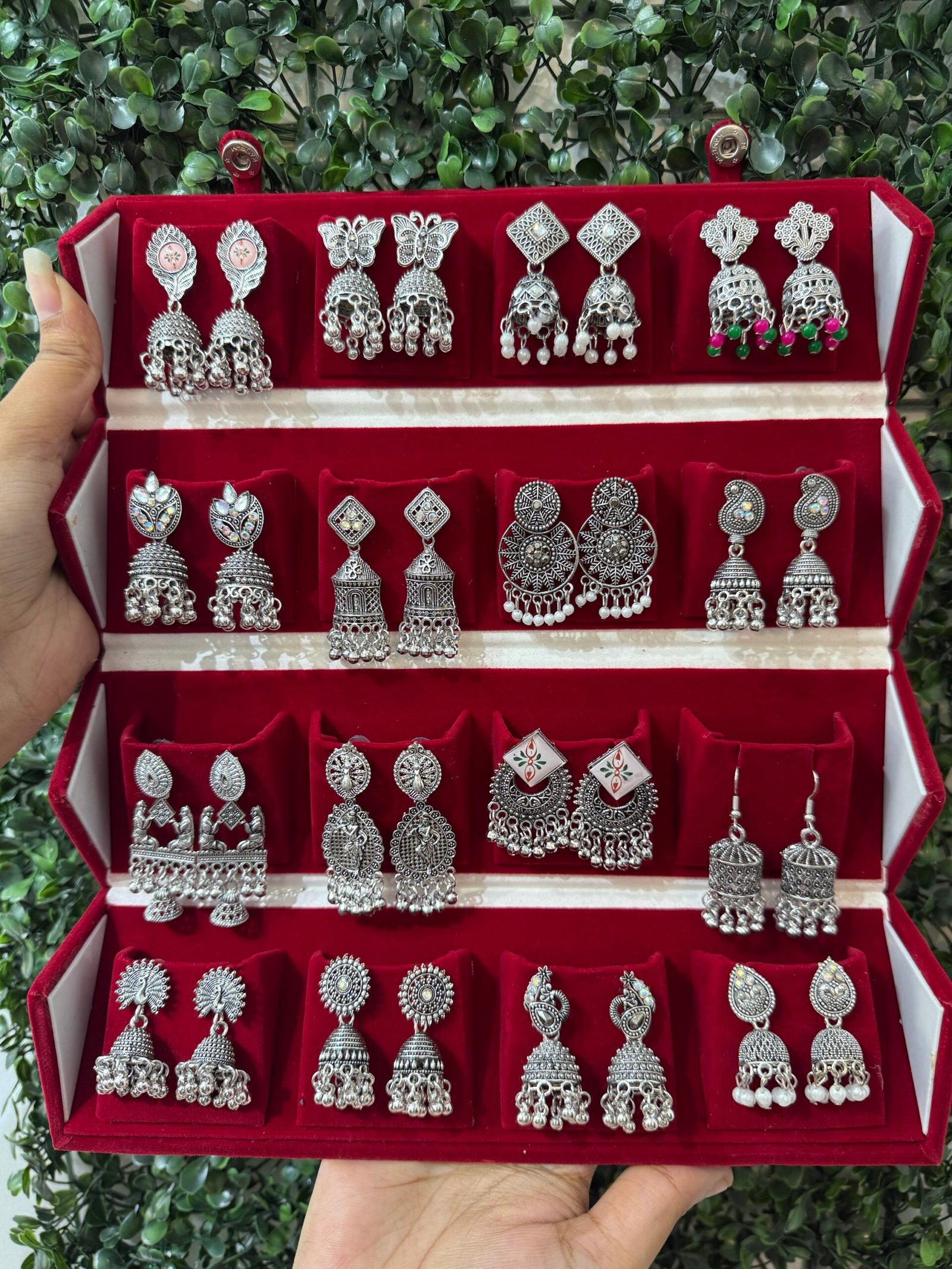 img_7607-scaled-1.jpeg 16 in One Earring Combo Box – Jhumka Version - Image 1
