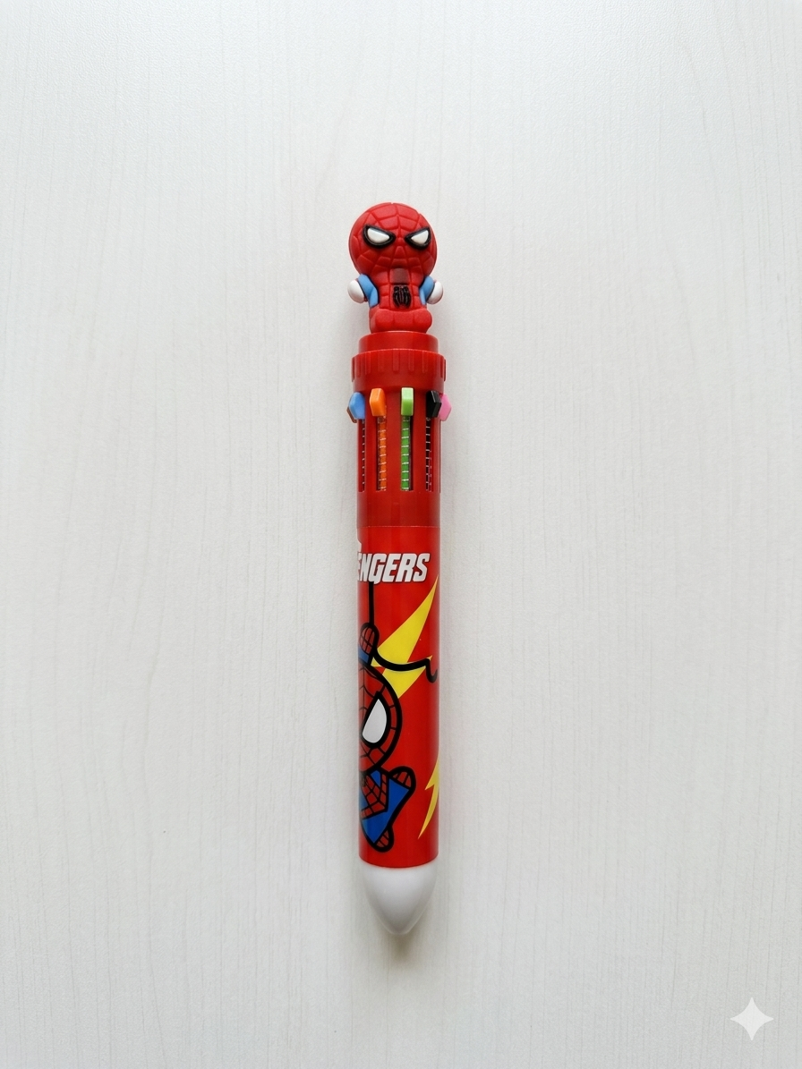 img_9183.png Avengers 10 in 1 Pen – Spiderman Pen - Image 1