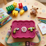 Bisco-Pop DIY Silicone Kids Purse – Dark Pink