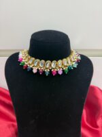 Gulnaar Kundan Choker Set – Multi - Image 2