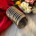 Swirl Oxidised Kada – Silver
